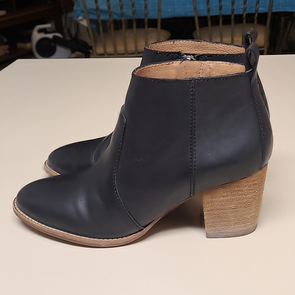 Madewell Brenner leather side zip ankle boots size 6 - Picture 5 of 12